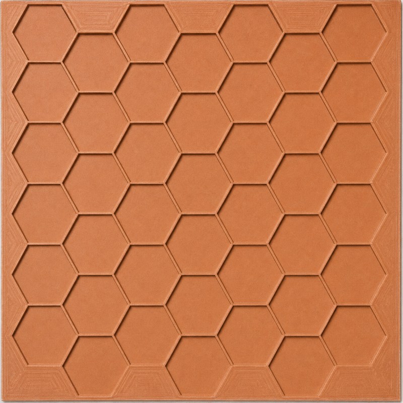 Hexagonal natural stone mosaic processed with the YTQZ-B1-400